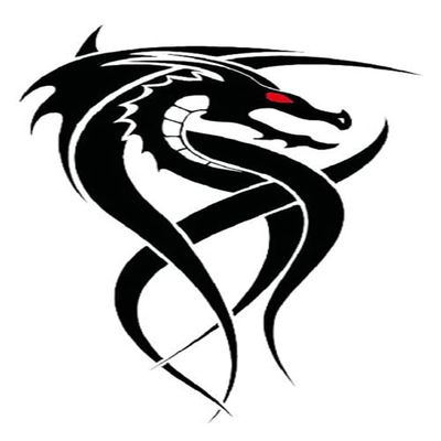 JSHEN 7-Sheet Temporary Tattoos, Abstract Dragon and Astronaut Designs, 6 x 10.5 cm
