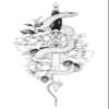 JSHEN 7-Sheet Temporary Tattoos, Abstract Dragon and Astronaut Designs, 6 x 10.5 cm view 3