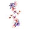JSHEN 7-Sheet Temporary Tattoos for Women and Adults, Abstract Plum Blossoms, Floral Branches and Leaves, 9 x 19 cm view 3