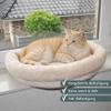 nanook XXL Window Sill Lounger for Cats, Beige, 60 x 45 x 10 cm view 2