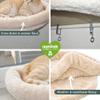 nanook XXL Window Sill Lounger for Cats, Beige, 60 x 45 x 10 cm view 3