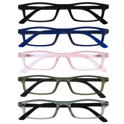 OPULIZE Ted Reading Glasses 5-Pack