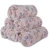 BVAGSS 6-Pack Small Plush Dog Blanket, Soft Fleece for Pets (60 x 40 cm, Beige) view 1