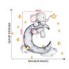 TROYSINC Elephant Moon Wall Decal for Girls’ Room view 4