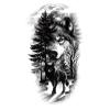 JSHEN 7 Sheets Waterproof Temporary Tattoos, 3D Realistic Tiger and Lion Designs, 14.8 x 21 cm view 2