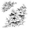 JSHEN 7 Sheets Waterproof Temporary Tattoos, 3D Realistic Fox Flower, 14.8 x 21 cm view 2