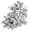 JSHEN 7 Sheets Waterproof Temporary Tattoos, 3D Realistic Fox Flower, 14.8 x 21 cm view 3