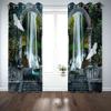 LGCK 3D Printed Blackout Curtains, 300 x 280 cm, Garden Waterfall Landscape, Set of 2 view 4