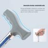 OOVOO Adjustable Quad-Base Walking Cane, Extendable, Anti-Slip, Lightweight Standing Aid for Seniors view 2