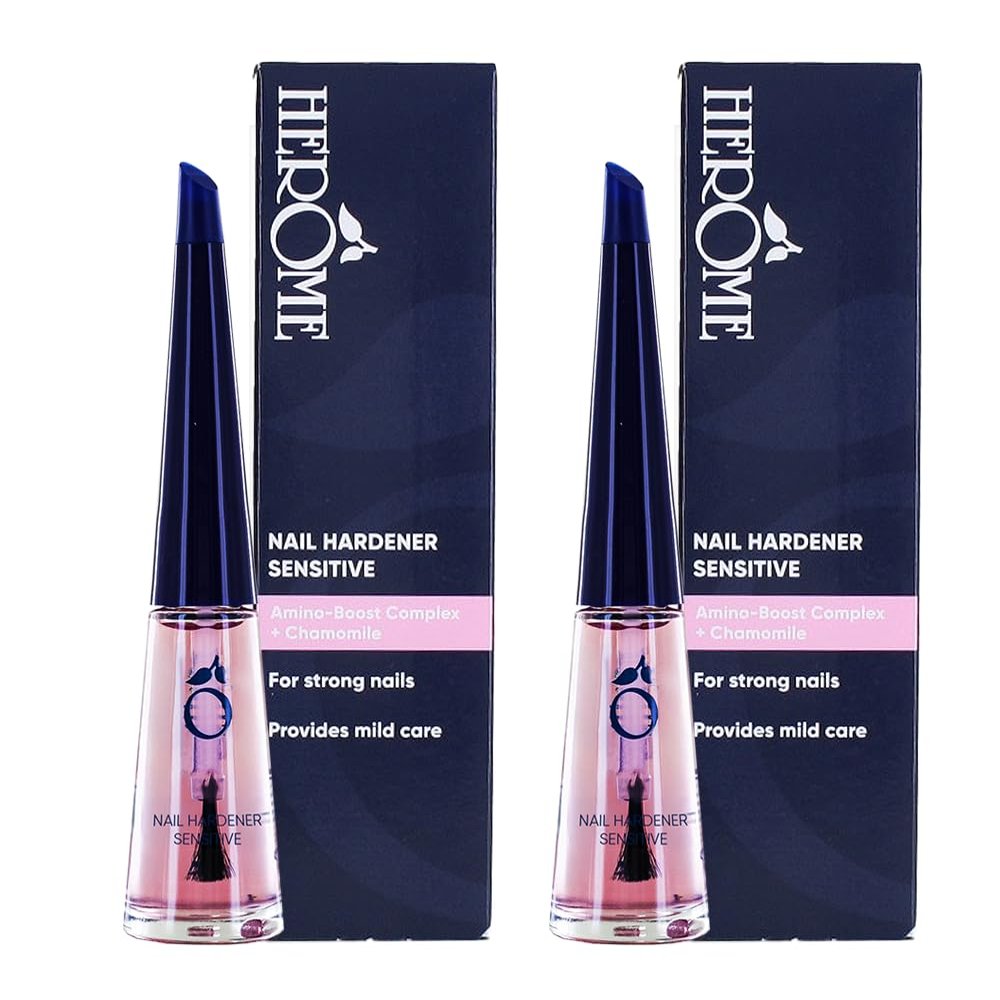 Herome 2-Pack Sensitive Nail Hardener with Keratin – 2 x 10 ml
