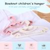 XIANGBINXUAN Baby Clothes Hangers, Plastic Suit Hangers with Hooks, Purple, 20 Count view 2