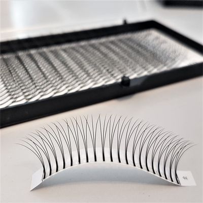 320 W-Lashes for Eyelash Extensions, 3D W Fans for Volume, W Volume Extensions, Pre-Fanned Silk Lashes (8 mm, C-Curl, 0.07)