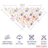 2-Pack Protea Pattern Dog Bandanas for Small, Medium, and Large Dogs and Cats view 2