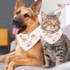 2-Pack Protea Pattern Dog Bandanas for Small, Medium, and Large Dogs and Cats view 4
