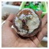 Kigauru Rough Natural White Magnesite Quartz Stone Crystal Ball, 50–80 mm, 1 pc (Size: 50–60 mm) view 1