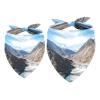 2-Pack Dog Bandanas, Sea, Mountain, Girls, Boys, Bibs, Dog Scarves, Accessories for Small, Medium, and Large Dogs, Puppies, Cats, and Pets view 1