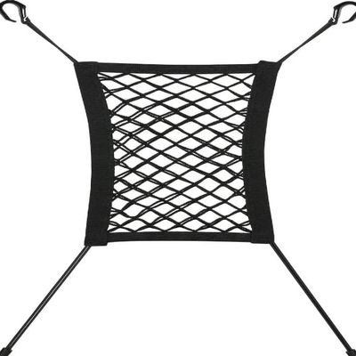 Modo Car Dog Net Barrier, Headrest-Hook Safety Net, Stretchable, Universal
