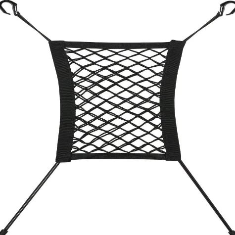 Modo Car Dog Net Barrier, Headrest-Hook Safety Net, Stretchable, Universal