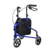 Narrow Rollator for Home, Lightweight Folding Walker for Seniors and People with Disabilities, 3-Wheel Steel Walker with Carry Bag and Locking Brakes view 1