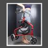 Narrow Rollator for Home, Lightweight Folding Walker for Seniors and People with Disabilities, 3-Wheel Steel Walker with Carry Bag and Locking Brakes view 3
