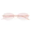XFAK Women's Rimless Reading Glasses, Pink, Lightweight, Blue-Light Filter, +2.0 view 4