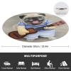 Guitarist Blanket with Pug Design, Anti-Pilling Flannel, 90 cm view 2