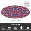 Exotic Indian Elephant Pet Blanket, Anti-Pilling, Warm, Soft Flannel, Lightweight, Cozy, for Cats and Dogs, 90 cm Diameter view 2