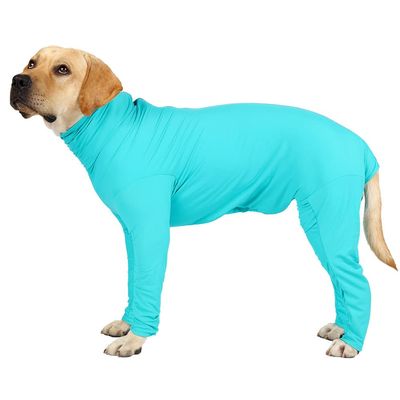 Harikaji Dog Recovery Suit, Full-Coverage Post-Surgery Bodysuit with E-Collar Alternative, Blue, 2XL