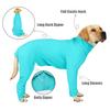 Harikaji Dog Recovery Suit, Full-Coverage Post-Surgery Bodysuit with E-Collar Alternative, Blue, 2XL view 2