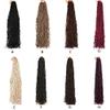 ZCBYBT African-Style Braided Wig, Faux Locs Crochet Hair, Synthetic Braiding Hair Extensions for Black Women, 18 in, 3-Pack view 4