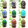 Natural Meditation Crystal Egg, 35 × 50 mm, Dalmatian Jasper, 1 pc view 3