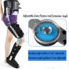 Adjustable Knee Orthosis, Knee-Ankle-Foot Orthosis for Leg Fractures and Lower-Extremity Paralysis, Hip Abduction Orthosis, ROM/White, Left view 4