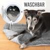 KaraLuna Dog Mat 105 × 70 cm for Home & Travel, Washable, 3 Sizes, Gray view 4