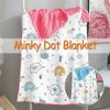 Hixingo Children's Blanket with Elephant Print, Soft Warm Double-Sided Minky Throw, Blue, 150 x 110 cm view 2