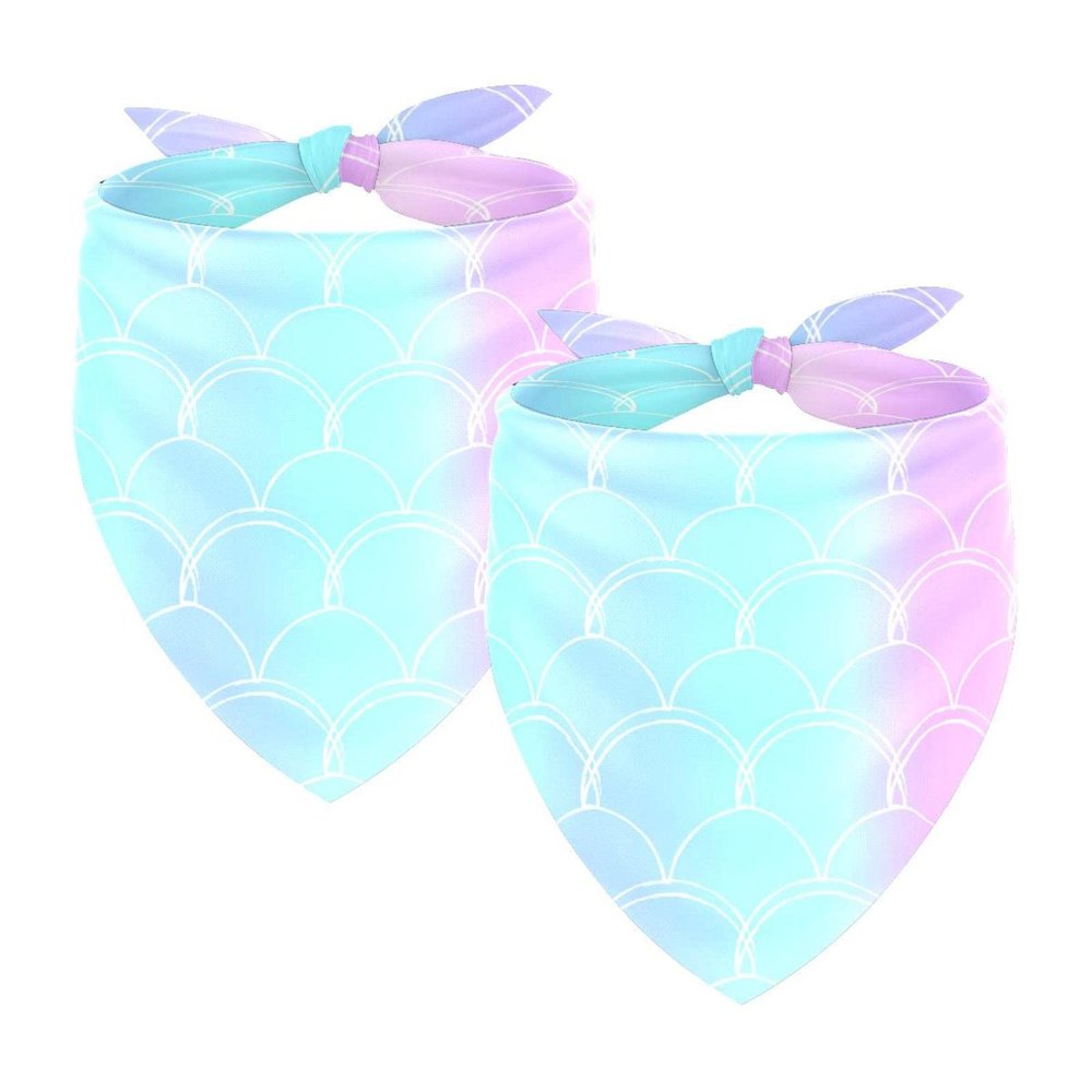 2 Pack Dog Bandanas, Lightweight, Breathable, Adjustable