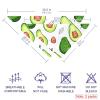 2-Pack Avocado Fruit Dog Bandanas for Small to Large Dogs and Cats view 2