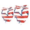 2-Pack Dog Bandana, American Stars, Stripes Pattern view 1