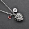 KOMEDO Pet Cremation Urn Necklace for Women, Stainless Steel Ash Memorial Pendant view 1