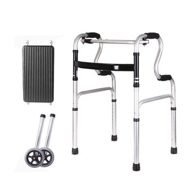 Senior Rollator Walker, Foldable Height-Adjustable Lightweight Mobility Aid (A) Little Surprise