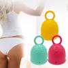 Reusable Silicone Menstrual Cup, BPA-Free, Leak-Resistant, Yellow, Size S view 3