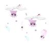 2-Pack Lightweight Adjustable Dog Bandanas with Cute Octopus Cartoon Print view 1