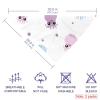 2-Pack Lightweight Adjustable Dog Bandanas with Cute Octopus Cartoon Print view 3