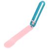 Cat Food Scoop with PP Plastic, Treat Dispenser Spoon, Pink with Blue Handle view 1
