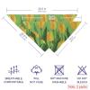 2-Pack Dog Bandana, Yellow Tulip with Green Leaves view 2