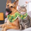 2-Pack Dog Bandana, Yellow Tulip with Green Leaves view 4