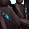 SCRAWLGOD Soft Car Seat Belt Pads with Blue Sea Turtle Floral Print, 2-Pack view 3