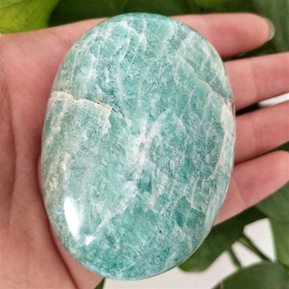 Kigauru Rough Natural Tianhe Stone Crystal Palm Stone, Healing Crystal Decorative Collection Stone (Color: A32, 125 g)