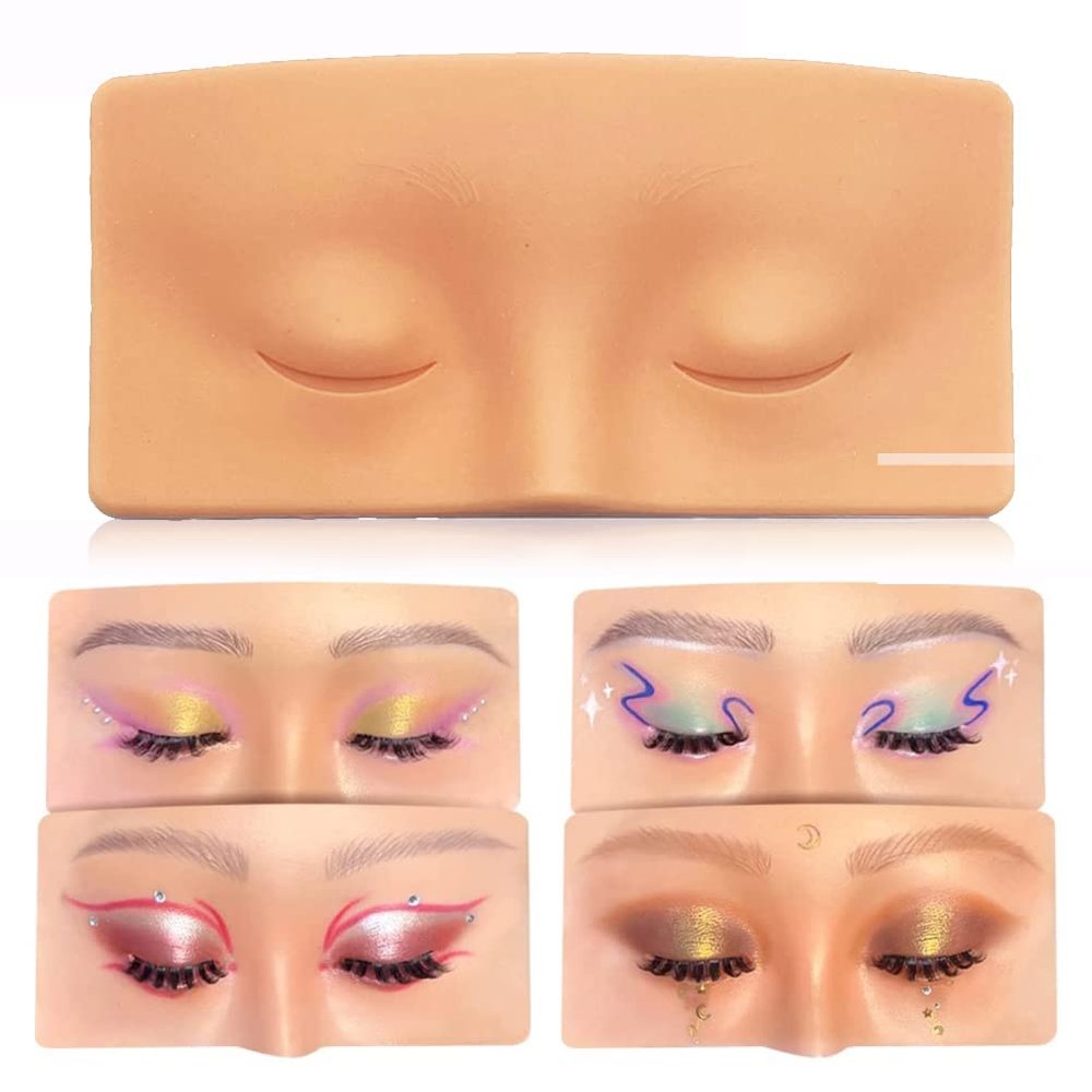 Realistic Silicone Makeup Practice Face for Eye Makeup