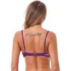 TTAO Women's Open-Bust Lace Bra, Purple, S view 2