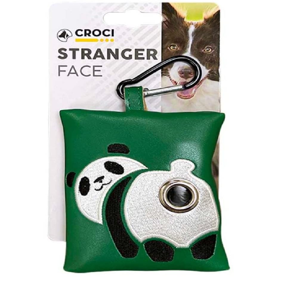 Croci Dog Waste Bag Holder | Mini Bag 10.5 x 8.5 cm | Stranger Face Panda